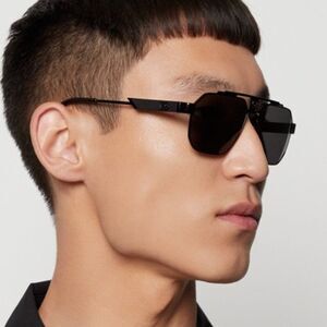 SALE! NEW D&G DG2294 01/87 Black Grey Pilot Metal Unisex Sunglasses